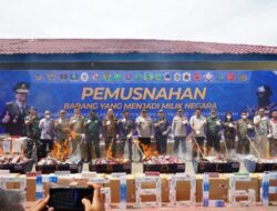 Bea Cukai Sibolga Musnahkan Jutaan Rokok Ilegal Asal Vietnam