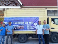 KNPI Peduli, Ketum Haris Pertama Langsung Distribusikan Bantuan ke Korban Banjir